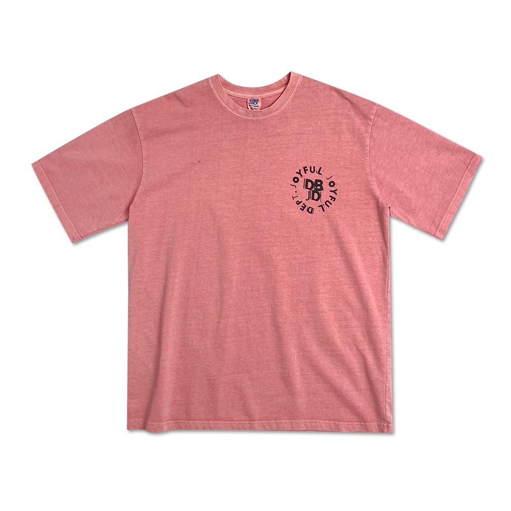 JDZK10411 스피커 피그먼트 반팔 티셔츠 (PINK)