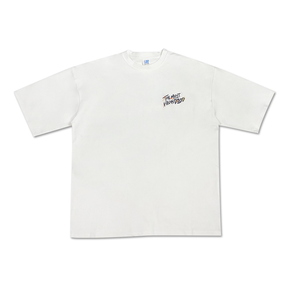 JDZZ10515 더블제이디 동물 페인팅 전사 반팔 티셔츠 (WHITE)