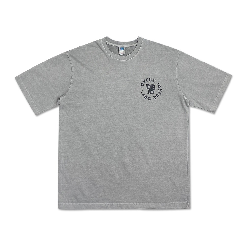 JDZK10411 스피커 피그먼트 반팔 티셔츠 (GRAY)