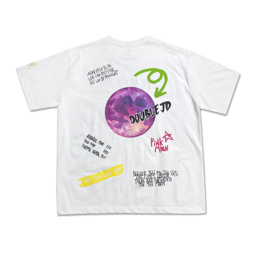 10302 핑크문 반팔 티셔츠 (WHITE)